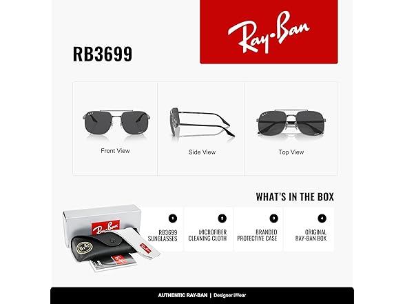 Ray-Ban RB3699 Square Sunglasses