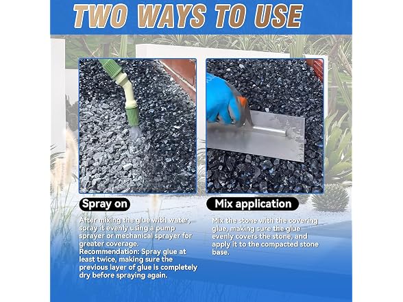 Tiepetly 128OZ Mulch Gravel Glue