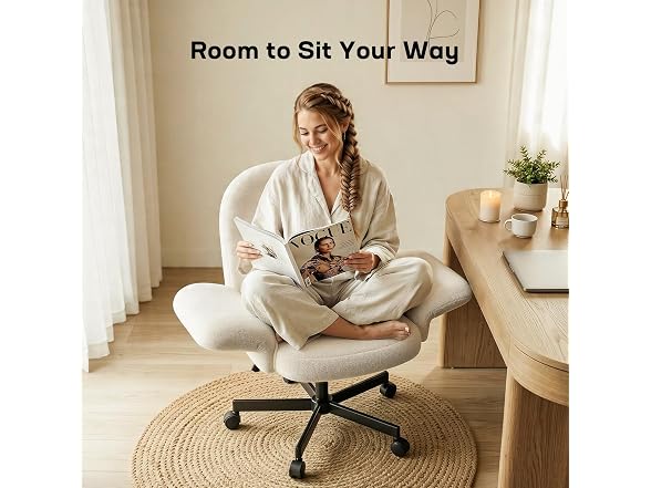 Marsail Criss Cross Chair, White