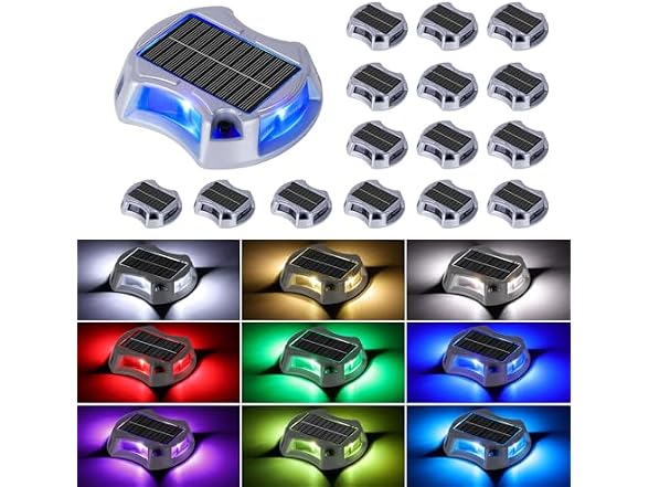 Bosceos Solar Driveway Lights 16-Pack