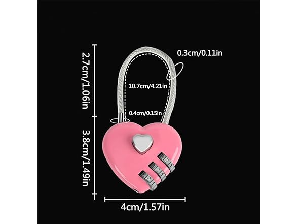 WANLIAN 2 Heart Combination Locks