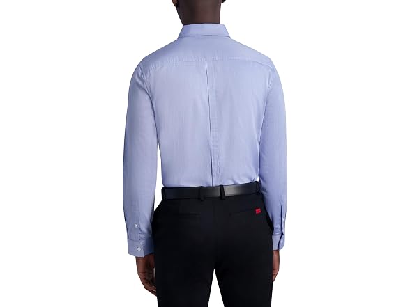 Karl Lagerfeld Men Jacquard Chevron Long Shirt
