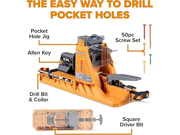 BORA BR-A170201 BORA Automatic Pocket Hole Jig Oran