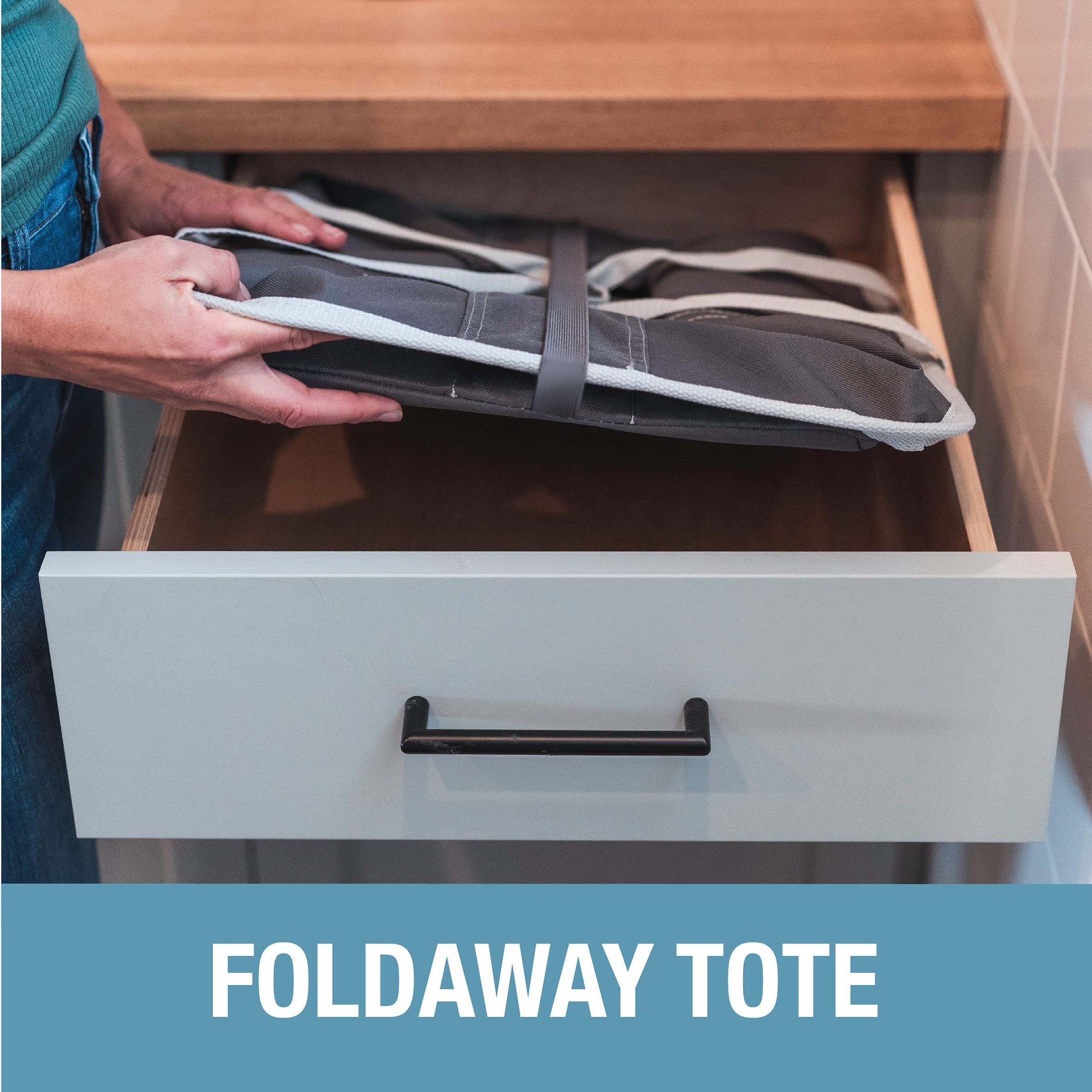 CleverMade Laundry Basket Totes 2PK 50L - Gallery 7