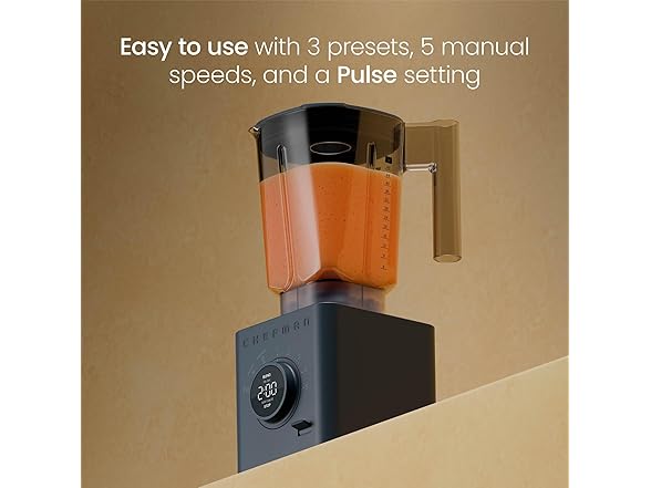 Chefman Obliterator 48 oz Countertop Blender 1380W 