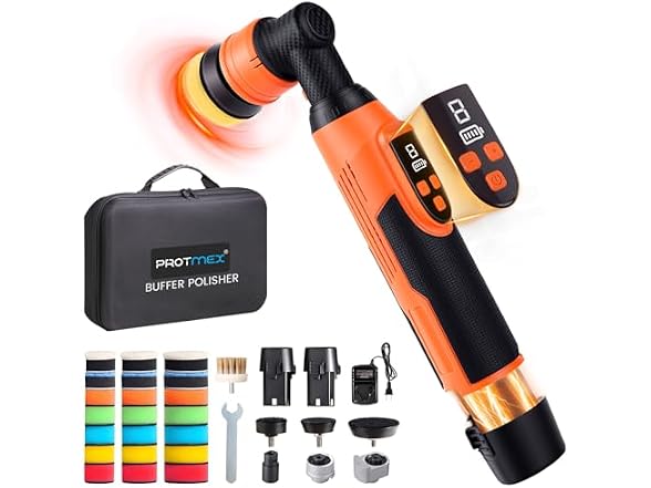 Protmex Mini Car Buffer Polisher
