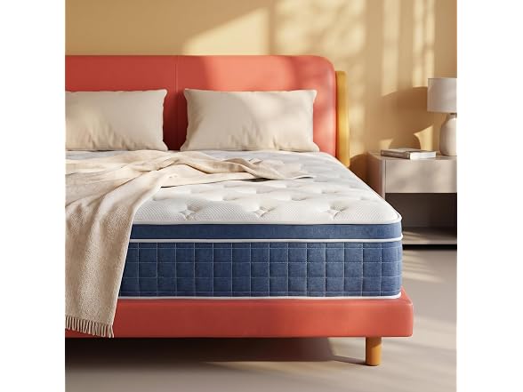 UNZIPE 12 Inch King Size Hybrid Mattress, Medium Firm