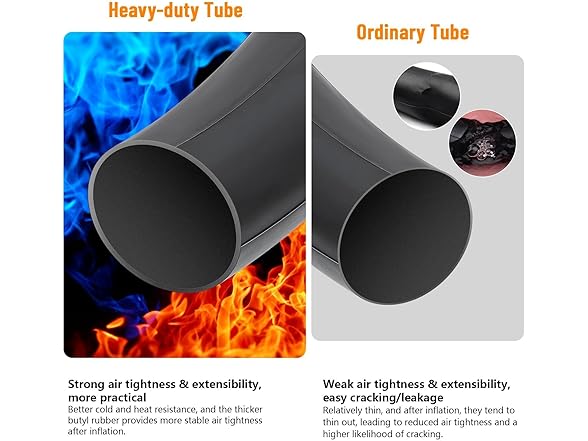 26x3.0 E-Bike Tubes, 2-Pack, Schrader