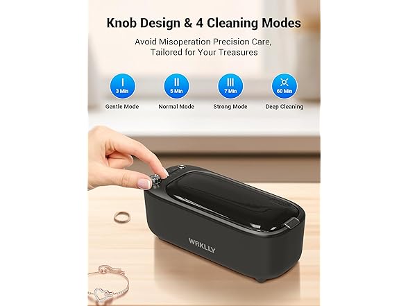 WRKLLY Ultrasonic Jewelry Cleaner