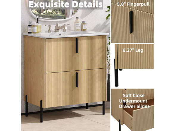 Christopher Knight Home Sephera Modern 30" Vanity