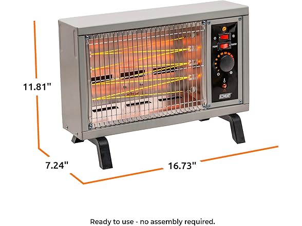 EZ-HEAT Portable Electric Radiant Space Heater