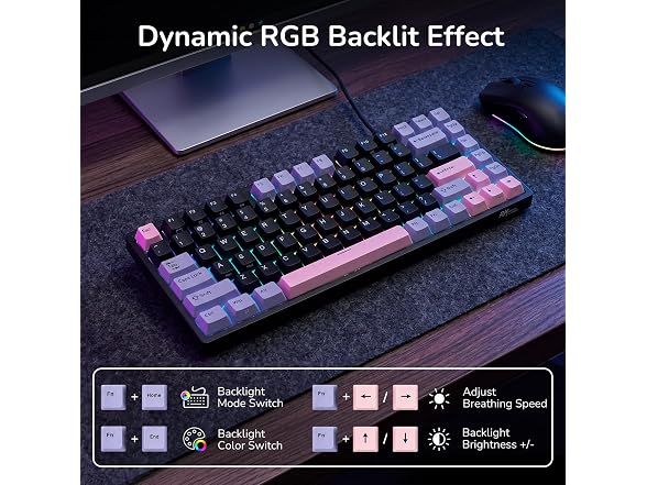 RK ROYAL KLUDGE RK84 75% RGB Hot Swap Gaming Keyboard