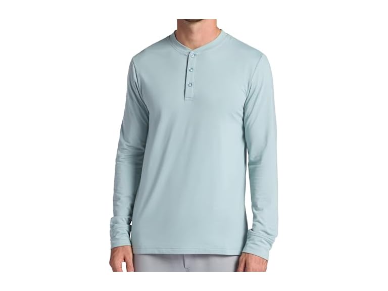 Gaiam Men Long Sleeve Henley Shirt - Gallery 8