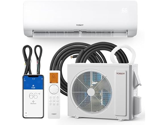 TOSOT Cosmo 12K BTU mini split AC, 230V
