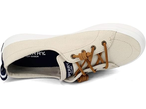 Sperry Womens Crest Vibe Linen Sneaker, 11 (Open Box)