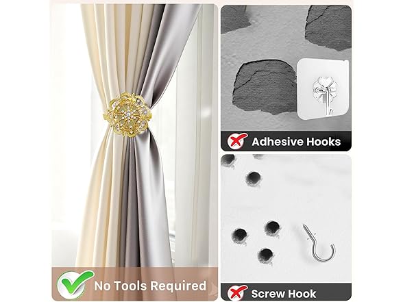 ORIVER Curtain Tie Backs