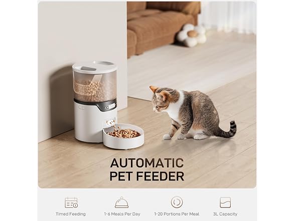 IMIPAW PET Automatic Cat Feeder, 3L Cat