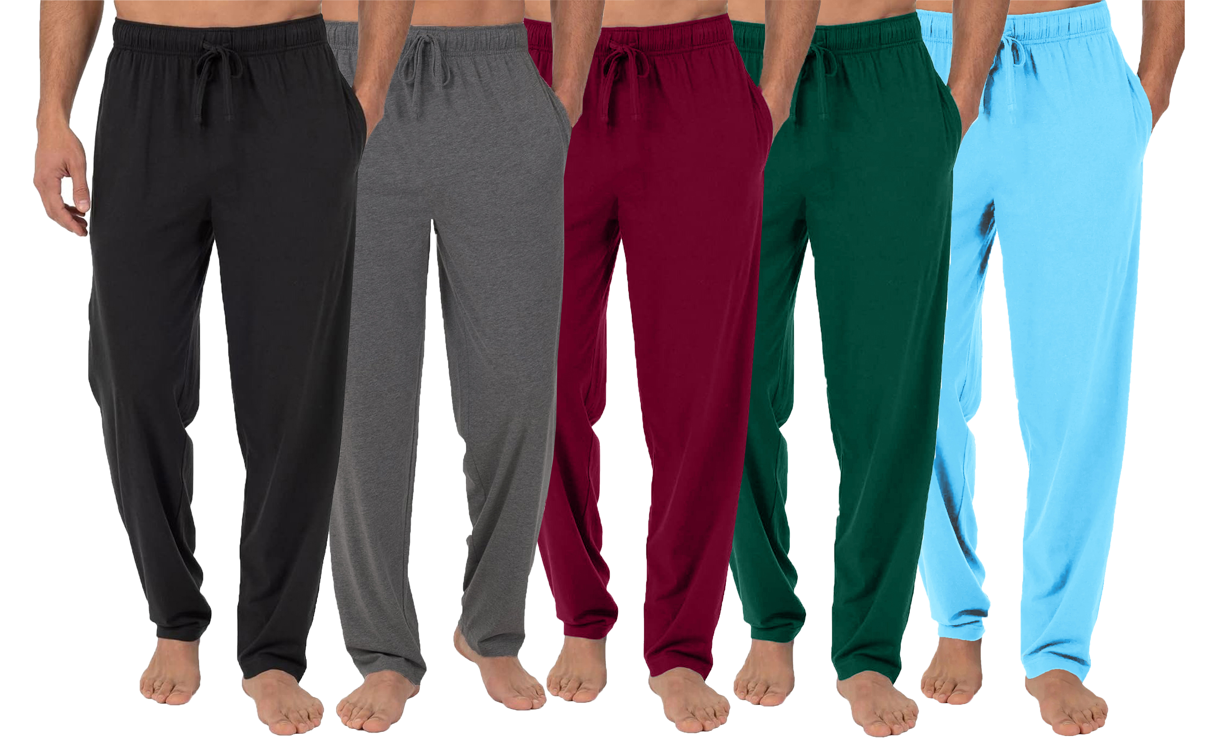 5Pk Mens Classic Lounge Pants - Gallery 7