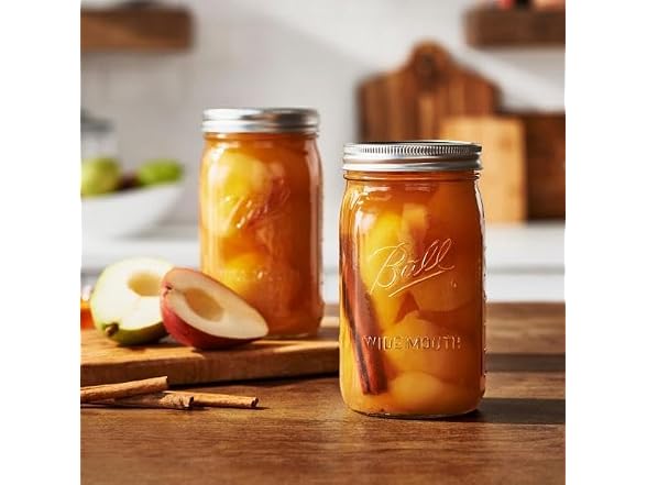 Ball - 32oz Wide Mouth Jars with Lids & Bands 12 Pack Jars