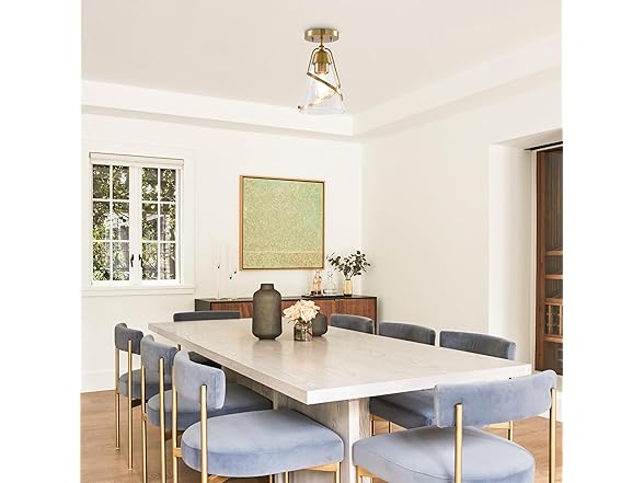 Parrot Uncle C3007 Small Gold Flush Mount Ceiling Light