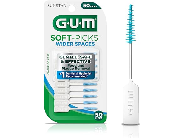 GUM Soft Picks Wider Spaces Interdental 50ct