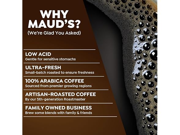 Maud's Decaf Dark Roast Coffee Pods, 100 ct