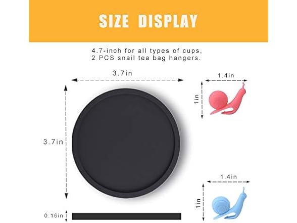 FANCY NOVA Silicone Drink Coasters
