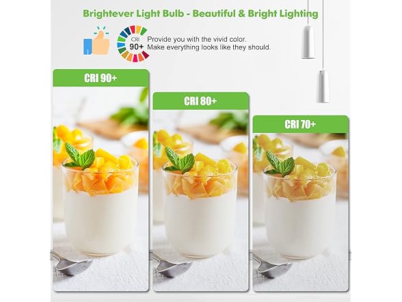 Brightever LED Light Bulbs, 100 Watt Equivalent A19 LED Bulbs