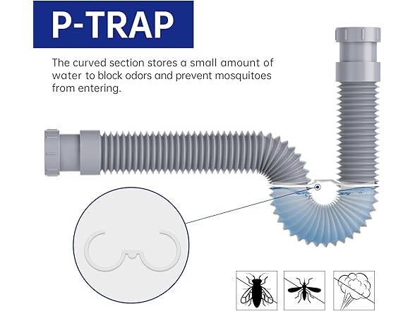 Oblectatio Flexible P-Trap Kit