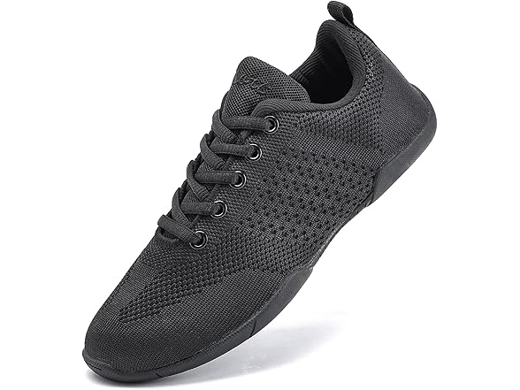 SYIEMNK Black Cheer Shoes for Girls