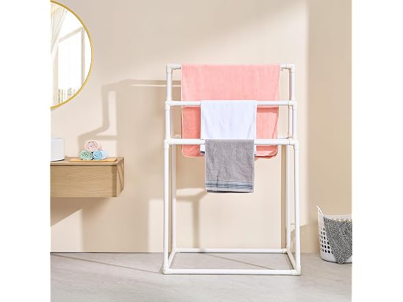 VEVOR Pool Towel Rack, 8 Bars