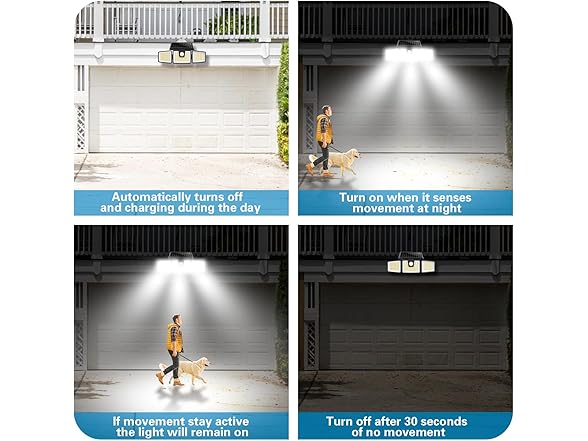 AmeriTop 2 Pack Solar Outdoor Lights