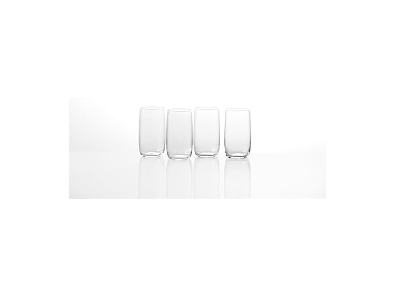 Fortessa Gala Glass, 19 Ounce Iced Beverage (Set of 4), Clear