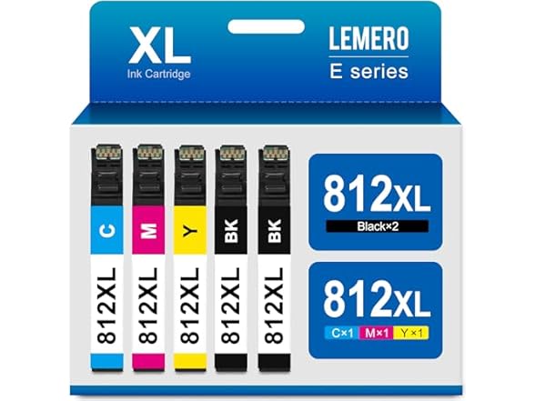 LEMERO 812XL Replacement Ink Cartridges