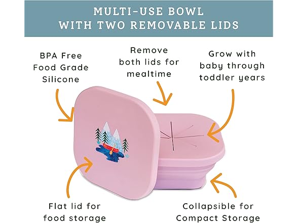 Austin Baby Co Silicone Collapsible Snack Bowl