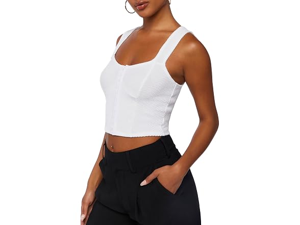 Forever 21 Ribbed Bustier Crop Top