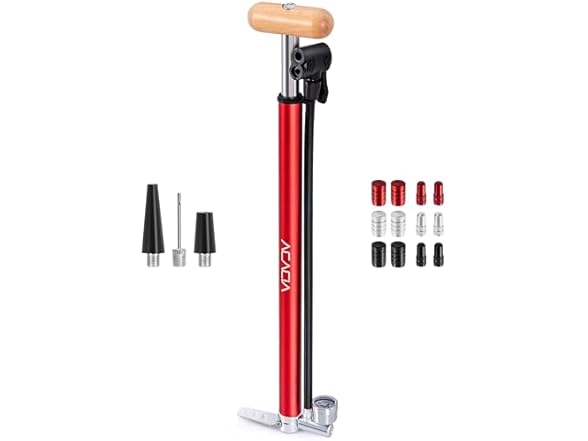 ACACIA Bike Floor Pump w/Gauge