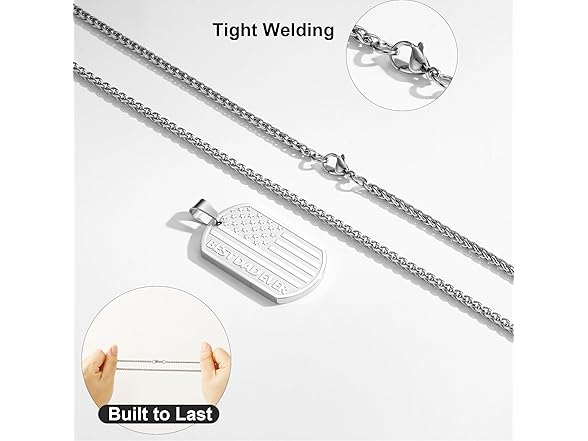 HEYOLL Gifts for Son Dog Tag