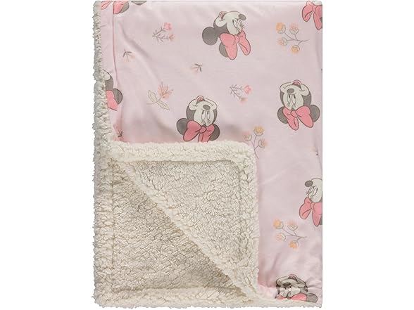 Disney Character Fuzzy Double Sided Baby Blanket