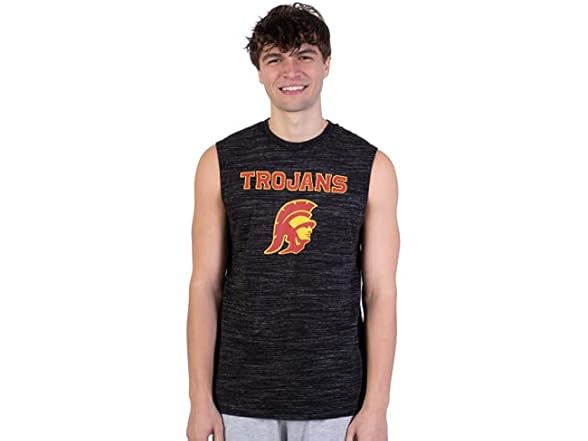 Ultra Game Men's Tank Black Space Dye (S)