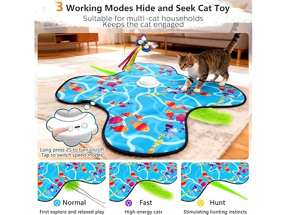 Tlaijiang Touch Activated Cat Toy