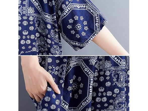 Versear Women (OS) Loose Cotton Linen Dress Dress