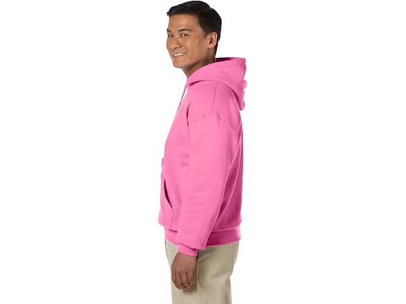Gildan Men (XL) Fleece Sweatshirt Safety Pink