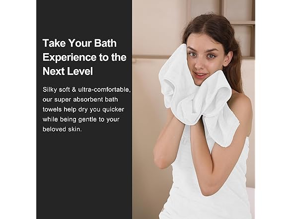 Mistyrose 8 Piece Oversized Bath Towels