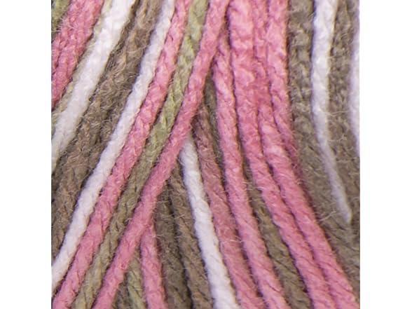 Red Heart Super Saver Economy Yarn, Pink Camo