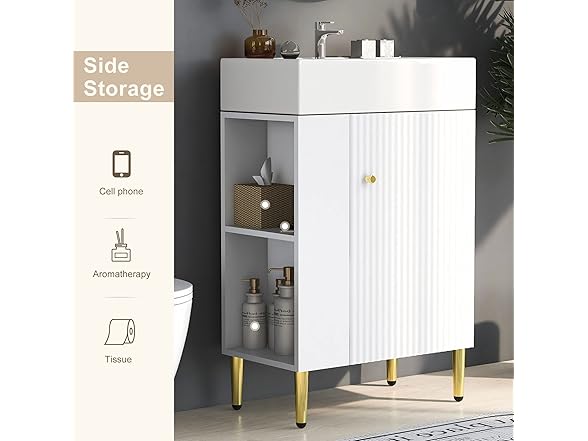 BNSPLY 22 Inch Bathroom Vanity with Sink