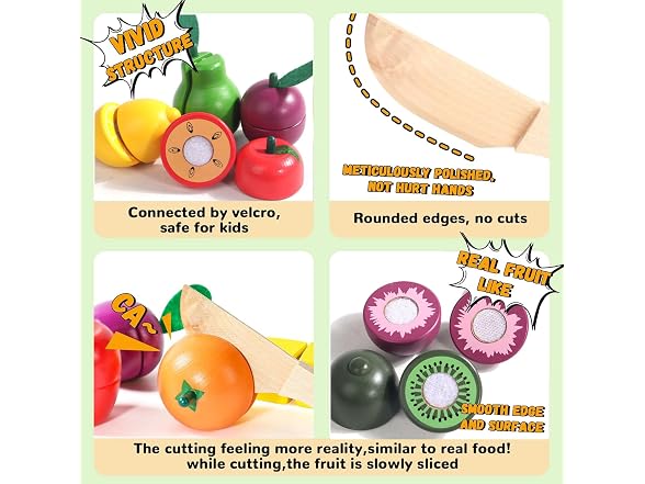 Fajiabao Wooden Play Food