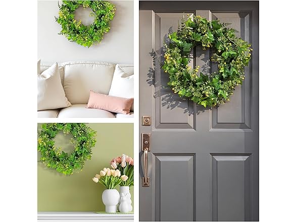 National Tree Company 24" Artificial Spring Wreath with Ivy