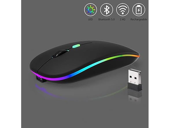 10-Pack Wireless Bluetooth Mouse Black