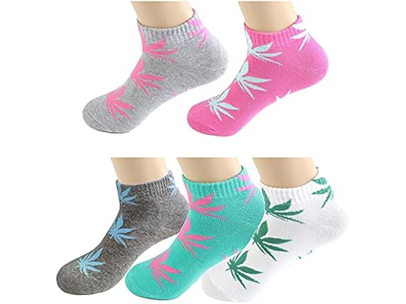 Huga Fang Unisex Marijuana Weed Socks